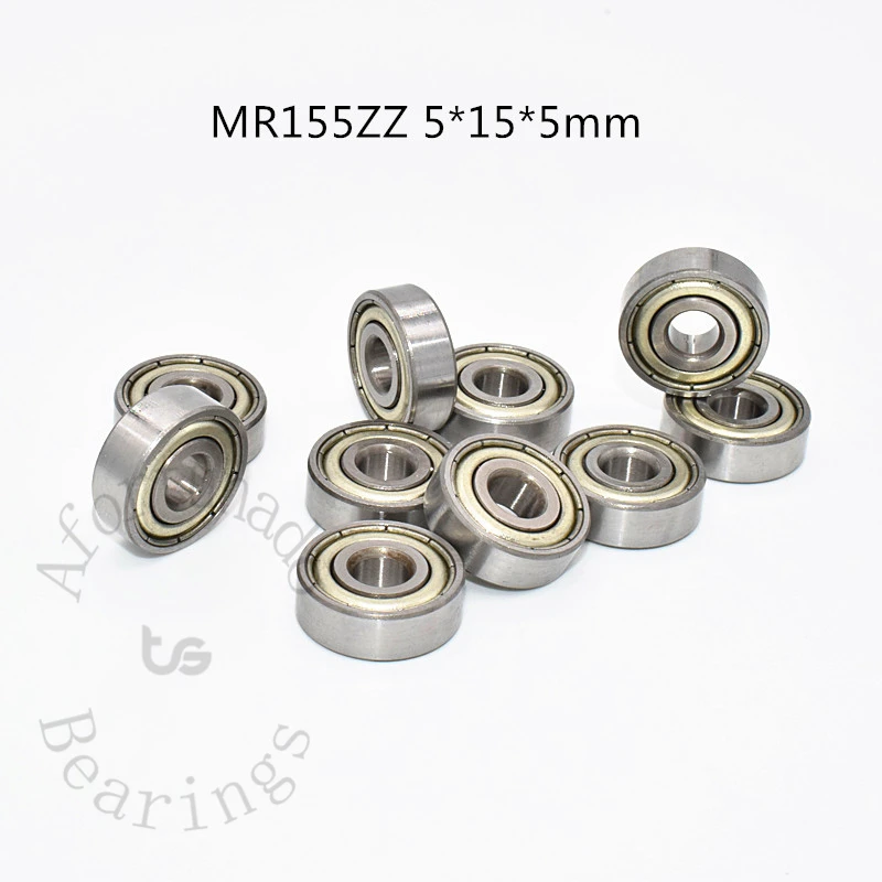 MR155ZZ 10Pieces 5*15*5(mm)  Miniature Bearing chrome steel Metal Sealed