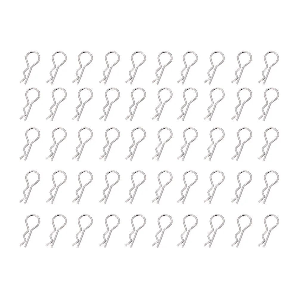 Wholesale 100PCS Stainless Steel Pin Shell Body Clips Steel For RC Model Car For HPI For HSP