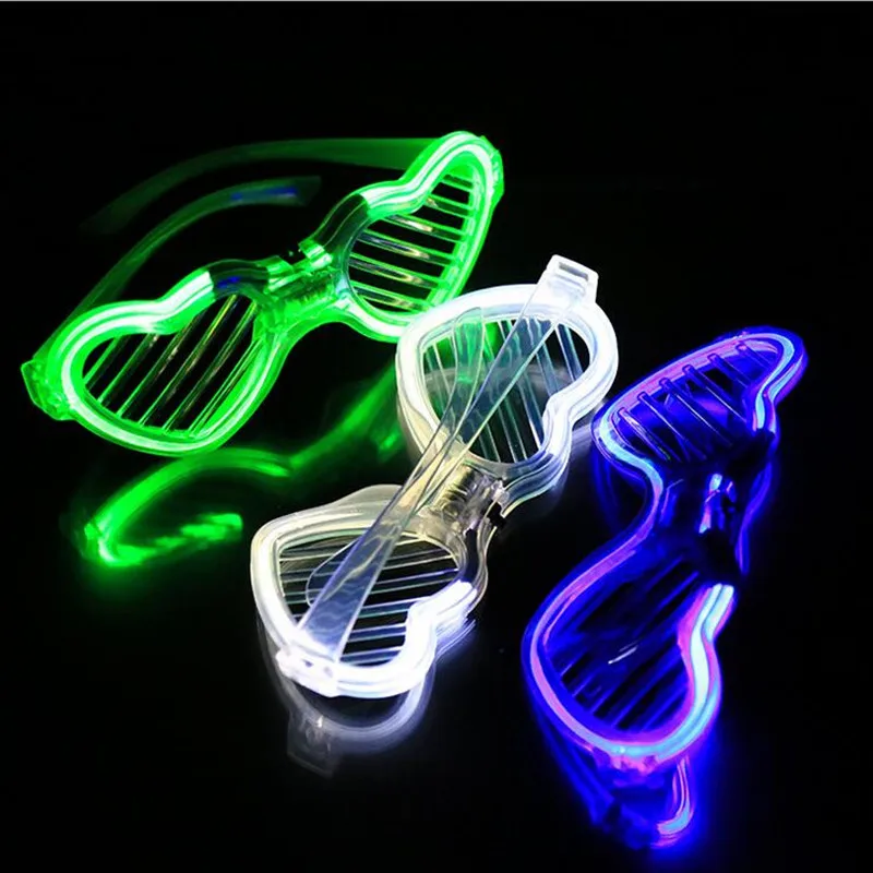 

24pcs LED Neon Color Blinds Luminous Glasses Bar Club Party Concert Adult Toys Birthday Decoration Carnival Wedding Festival