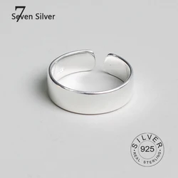 Real 925 sterling silver finger rings for women Trendy fine Jewelry Large Adjustable Antique Rings Anillos