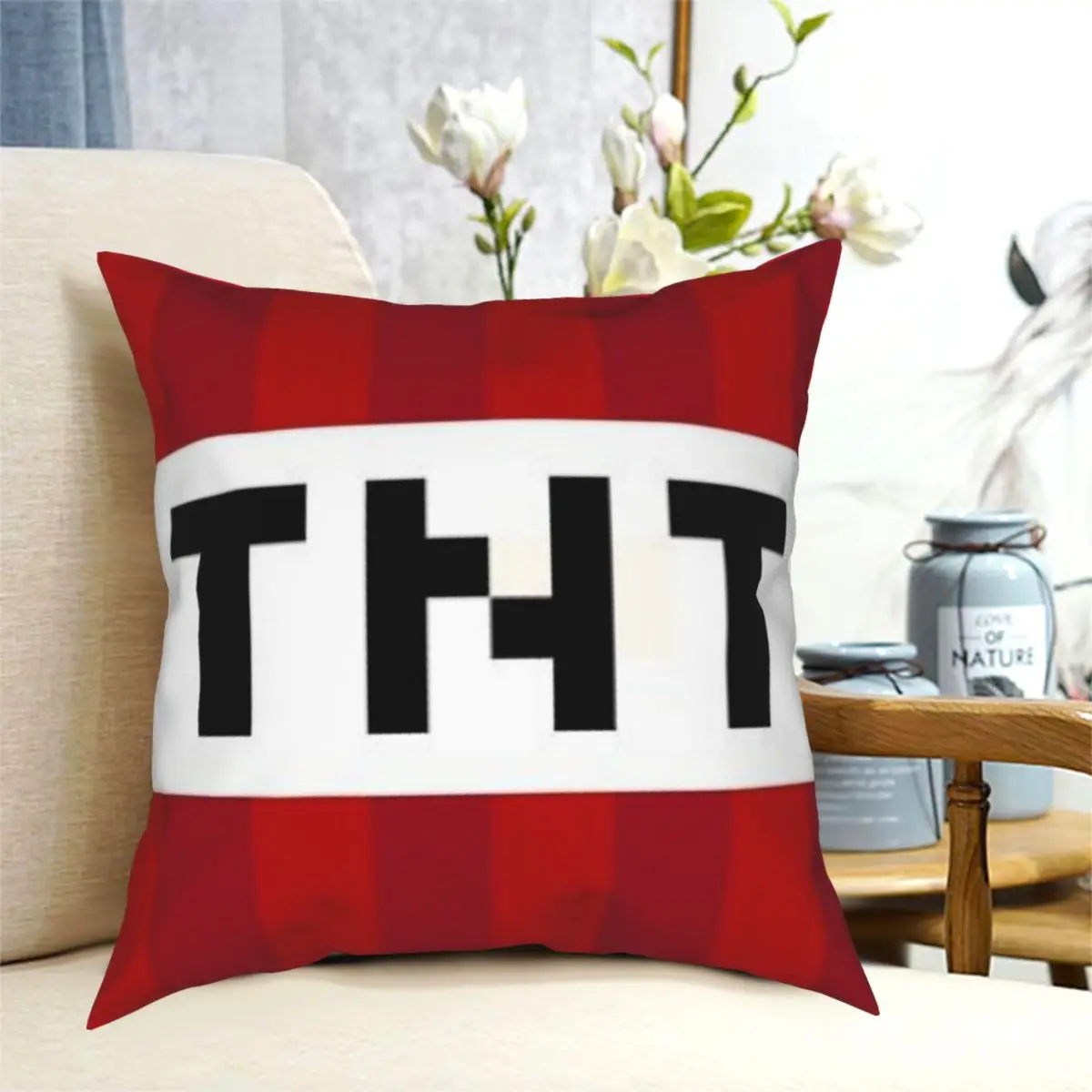 

TNT Logo Square Pillowcase Creative Decorative Throw Pillow Case Bed Cushion Cover Wholesale