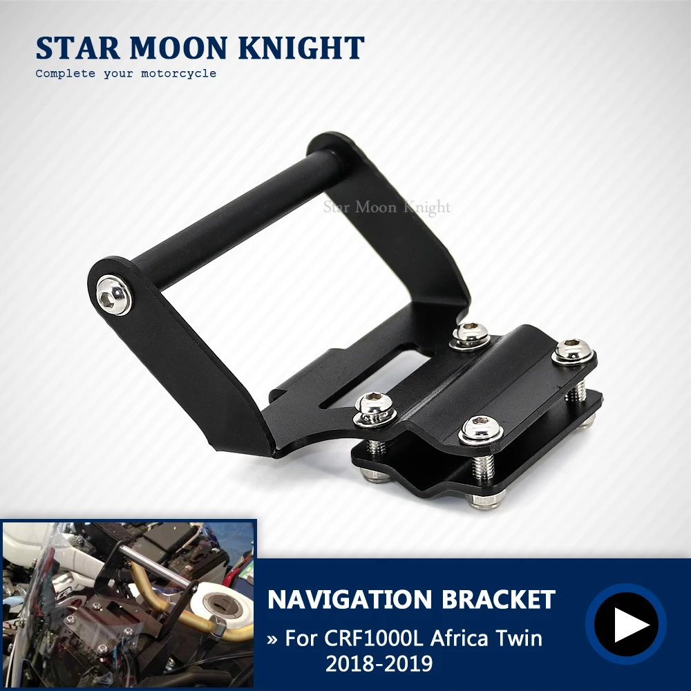 Motorcycle Stand Holder Phone Mobile Phone GPS Navigation Plate Bracket For Honda Africa Twin CRF1000L 2018-2019 CRF 1000 L