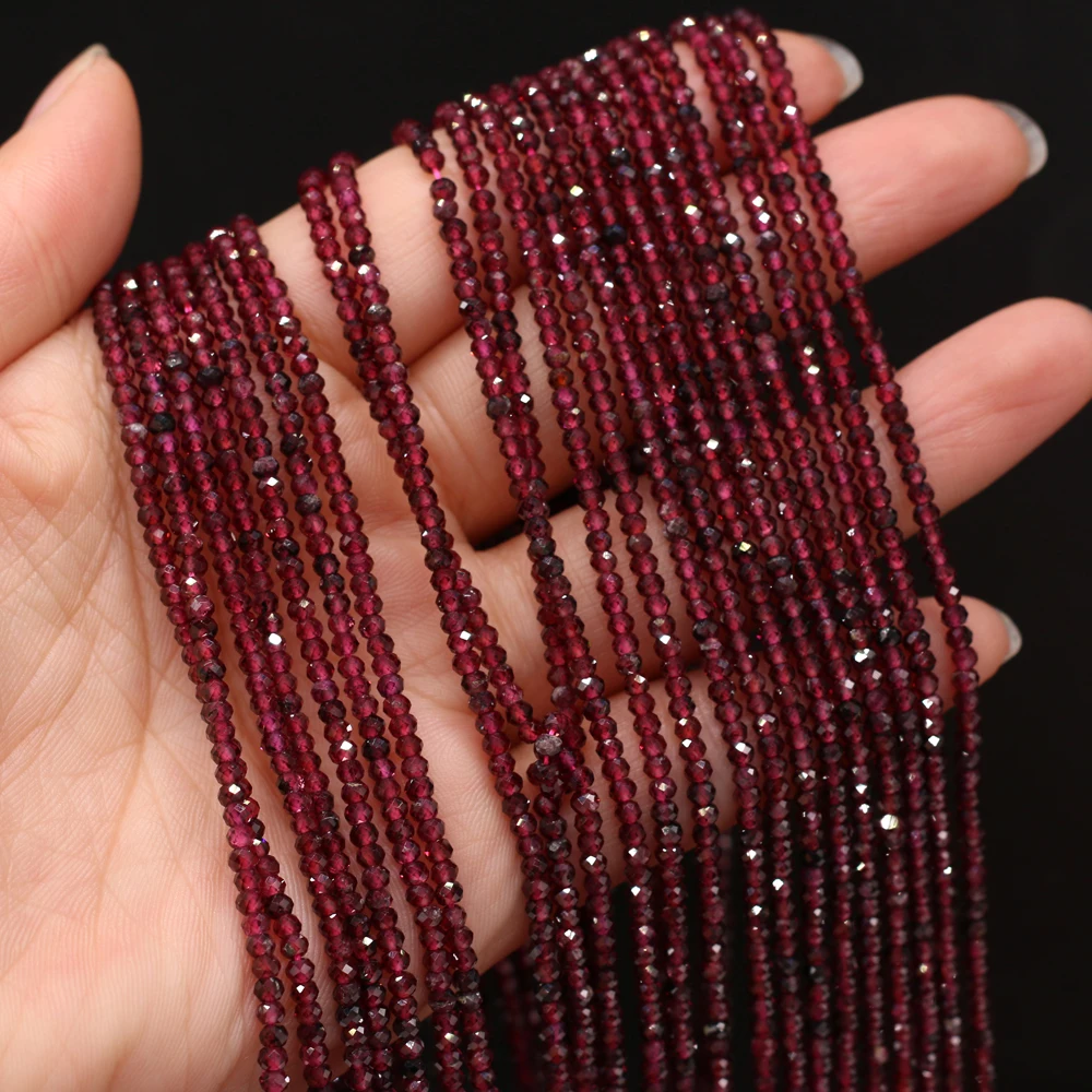 New Style Natural Stone Bead Section Garnet Small Beads For DIY Jewelry Making Necklace Bracelet Earrings Accessory