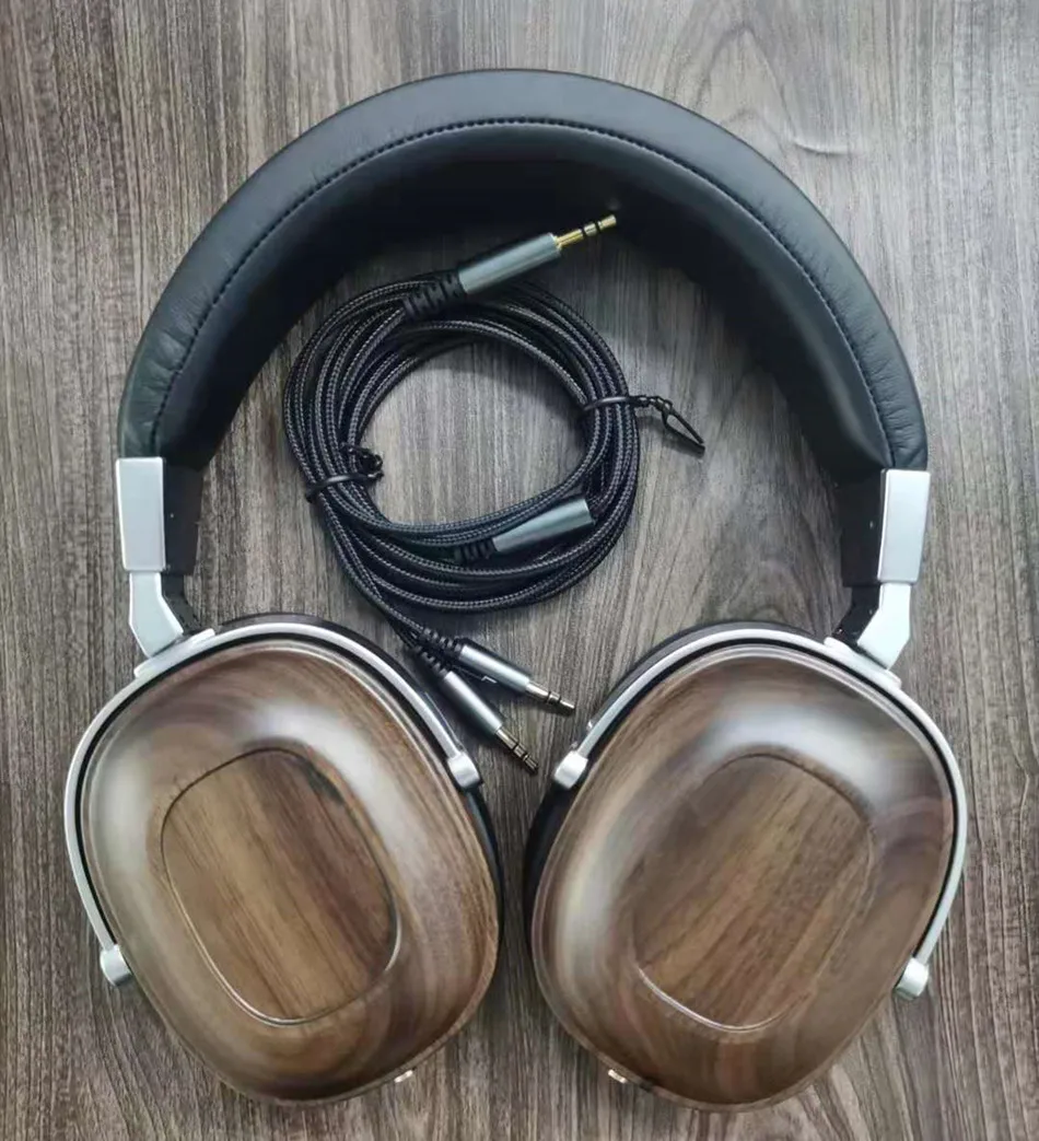 B8 noszenie drewna orzechowego HIFI gorączka słuchawki 50mm berylu dynamiczne słuchawki wysokiej wierności słuchawki Stereo z redukcją szumów