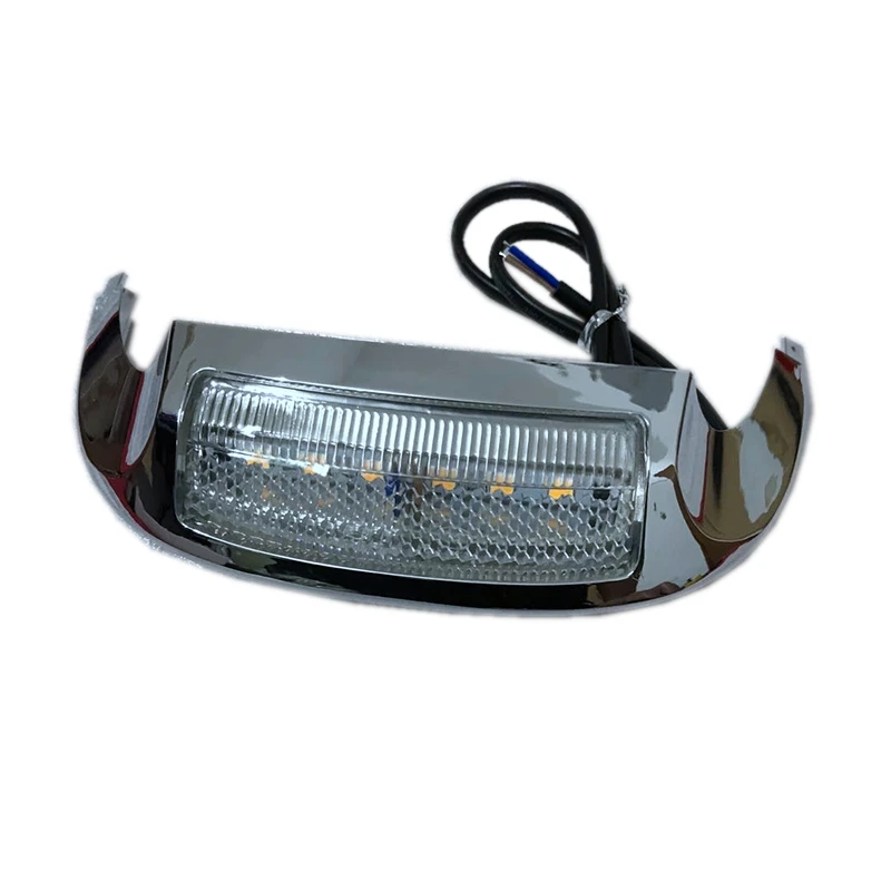 

Motorcycle Front LED Fender Tip Light Smoked Lens for Harley Street Glide FLHX FLHXS Electra Glide Road King FLHR