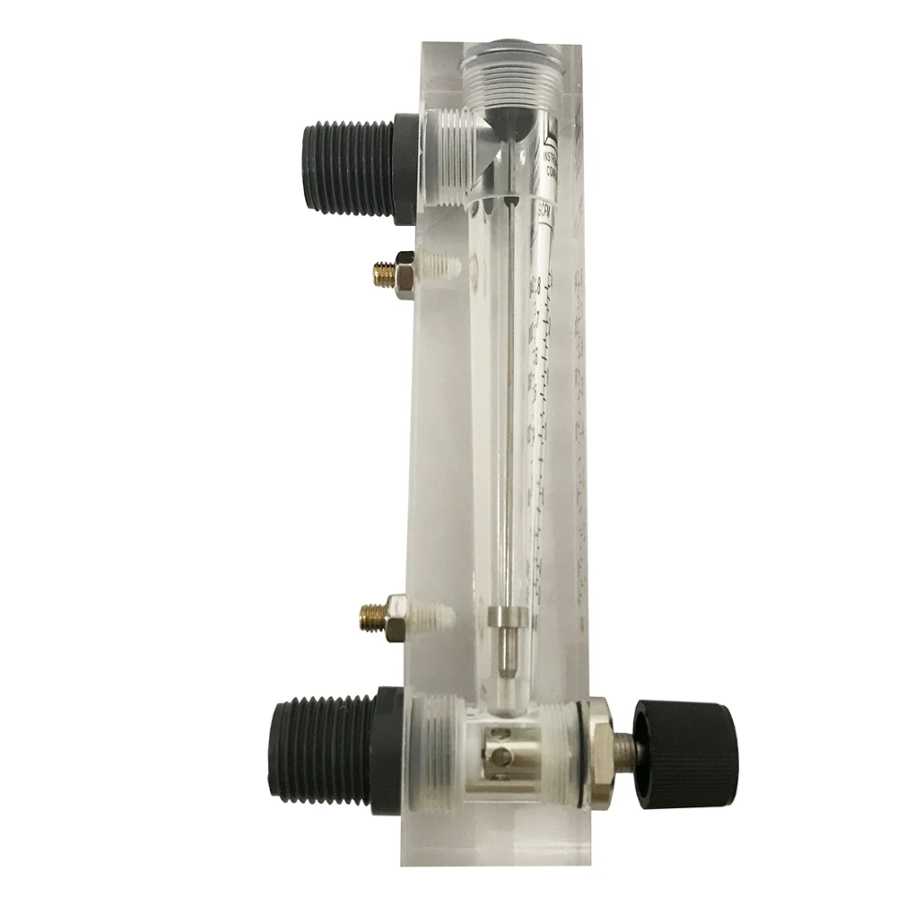 250-2500L/H flow range mechanical display and 4% high accuracy glass variable area flow gauge