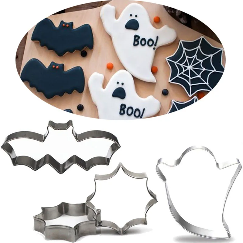 Dark Night Cookie Cutter Stainless Steel Biscuit Knife Baking Fruit Kitchen Mold Embossing Printing 