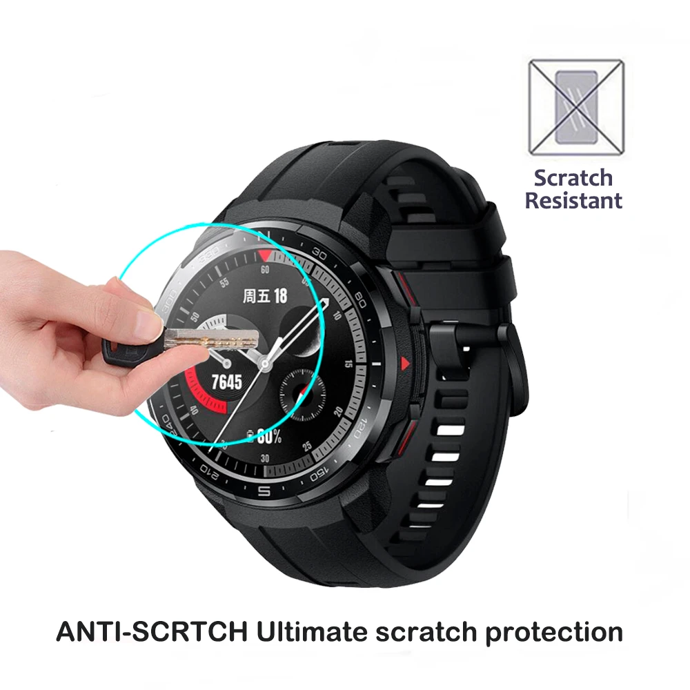 2pcs 2.5D 9H HD Clear Tempered Glass For Huawei Honor Watch GS PRO Smart Watch Screen Protector Anti-Scratch Protective Glass