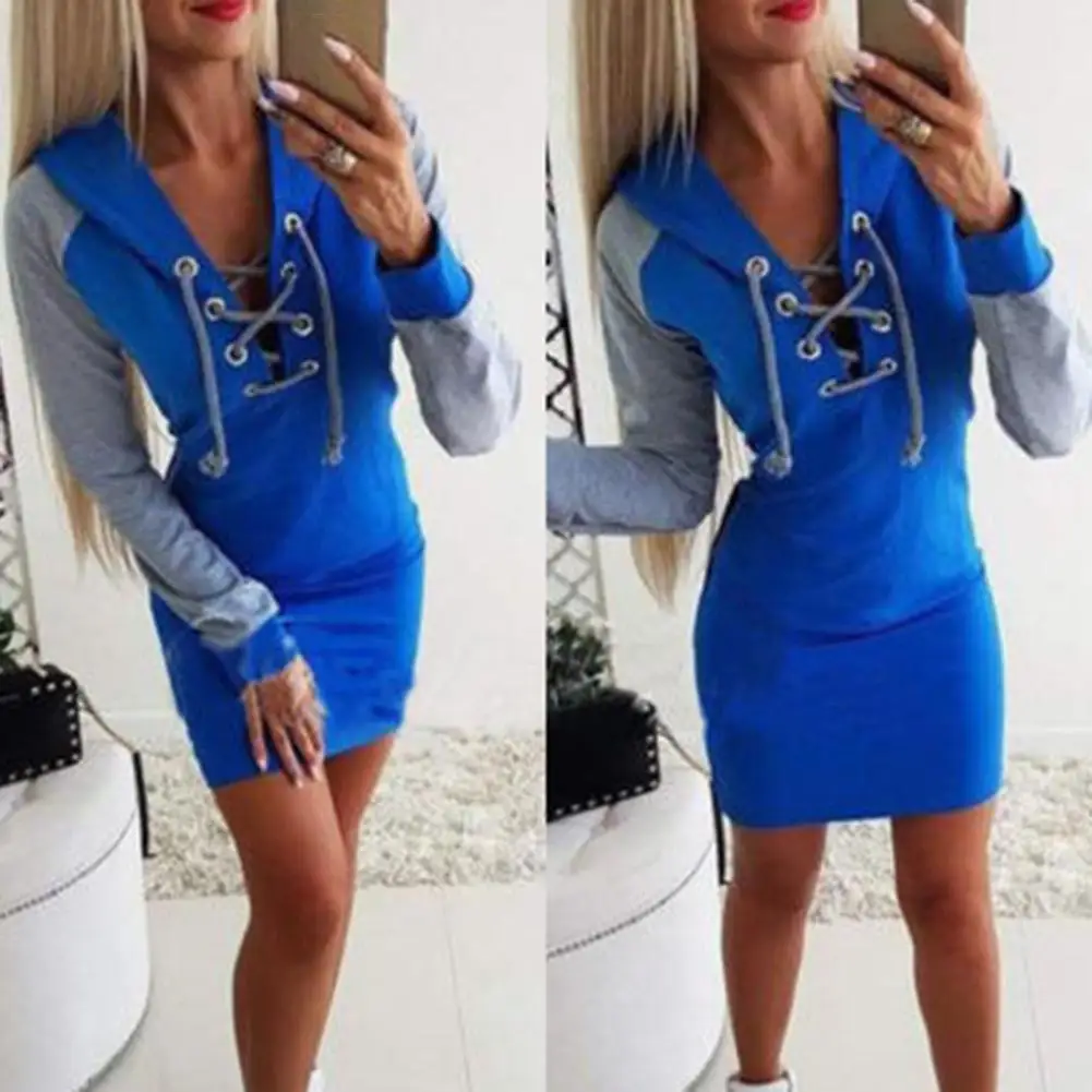 dress Autumn Fleece Letter Print Pullover Thick Loose Women Hoodies Sweatshirt Female Casual Dress Hoodies Bodycon Mini Dress