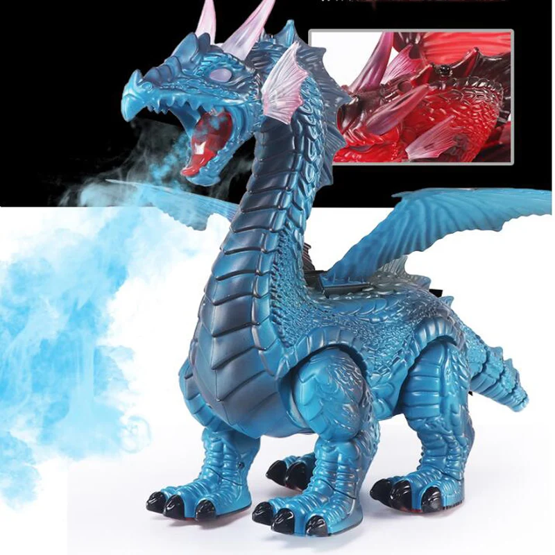 Remote Control Animal Toy Spray Dinosaur Remote Control Ice Dragon Fire Dragon Will Spray Fire Dragon Simulation Animal Model