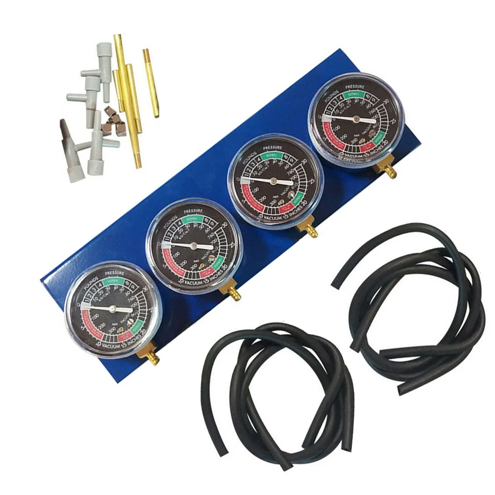 Kelkong Motorcycle Fuel Vacuum Gauge Carburetor Synchronizer Tool Carb 1/2/4-Cylinder Sync Replacement Parts Engine Accessories