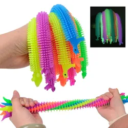 3Pcs Cartoon Animal Luminous Dinosaur Decompression Toys Stretchy Tension Rope Plastic Toy Kids Men Women Hand Fidget Relieve