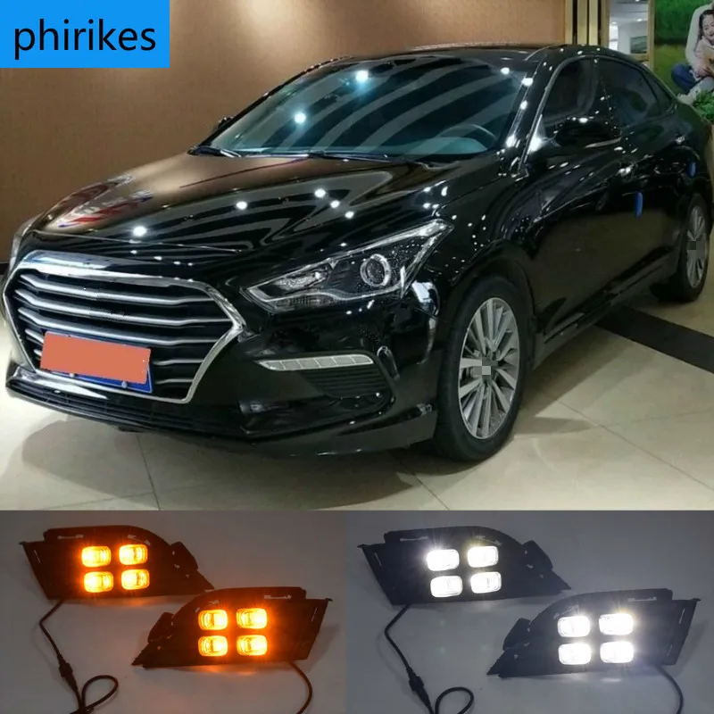 

1Pair For Hyundai MISTRA 2017 2018 2019 LED Daytime Running Light Turning Signal Lamp DRL Day Light Front Bumper Fog Light