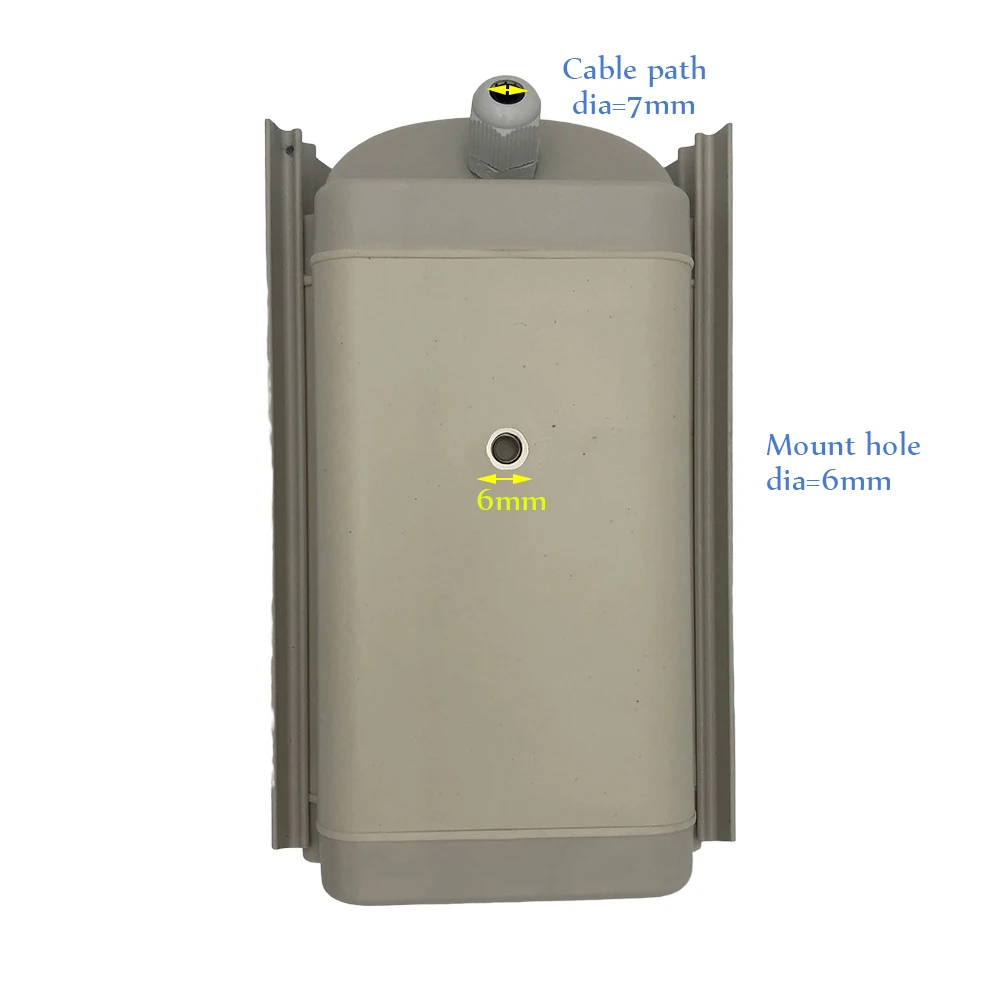 DIY Indoor Outdoor Mini Security CCTV Camera Housing Protective Box Clear Glass Window Video Surveillance Camera Protection Case