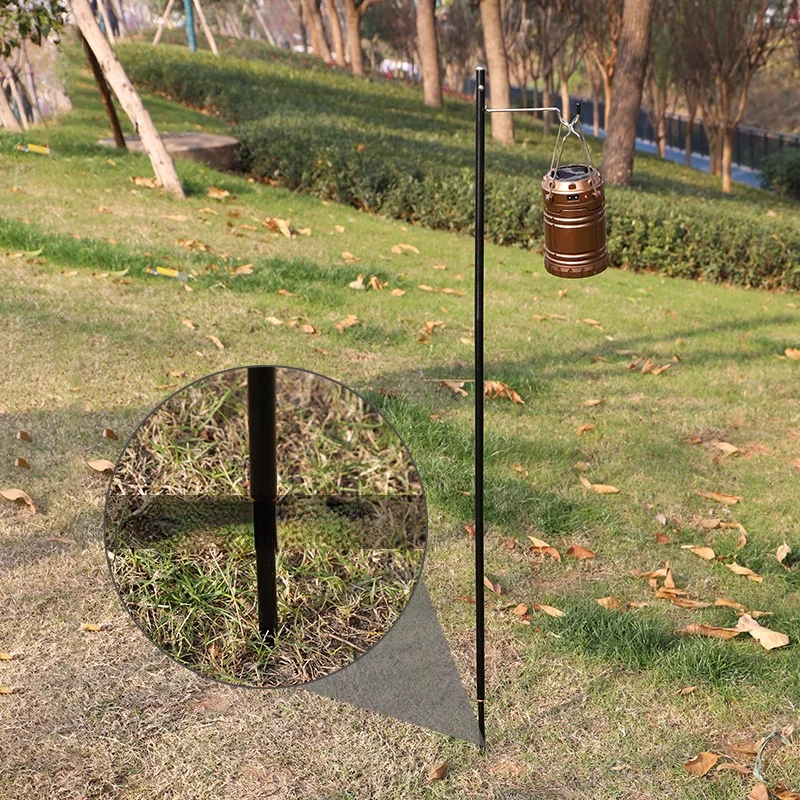 

Уличная портативная складная стойка из алюминиевого сплава, маленький световой полюс тройного сложения, небольшая легкая подставка, оборудование для кемпинга, природы, походов