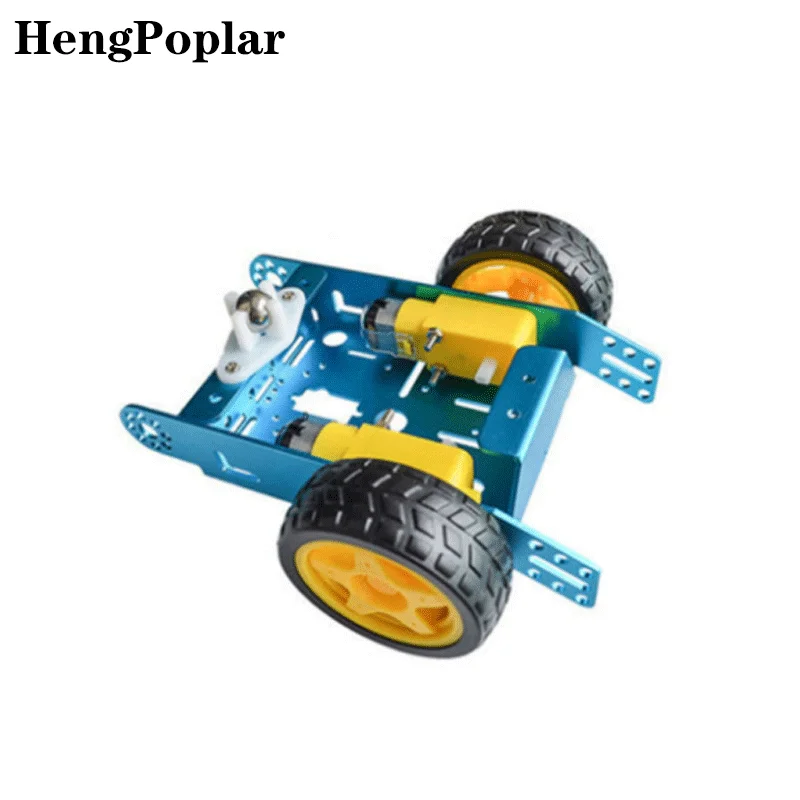 Aluminum alloy trolley Robot trolley Intelligent trolley chassis Alloy chassis 2-wheel trolley DIY new A30