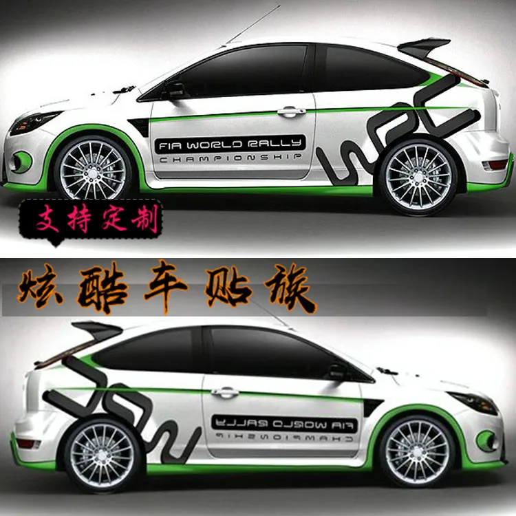 Car stickers FOR Ford Focus Fiesta body appearance modification Golf 6 Golf 7 POLO body decoration stickers