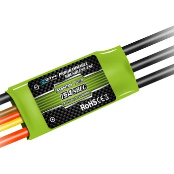 ZTW Mantis Slim 15A ESC with SBEC 5V/2A 2-4S Brushless Speed ​​Controller for RC Airplane Indoor F3P 3D Flying