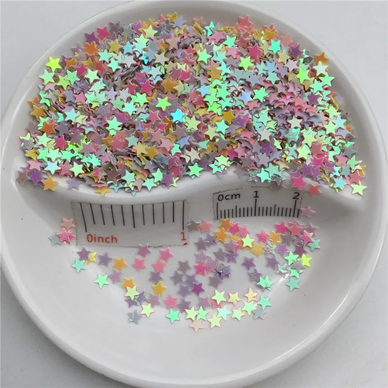 4mm 5mm Star PVC Sequins Glitter Paillettes for Nail Art Manicure,Wedding Confetti,Accessories For Ornament / Crafts Wholesale