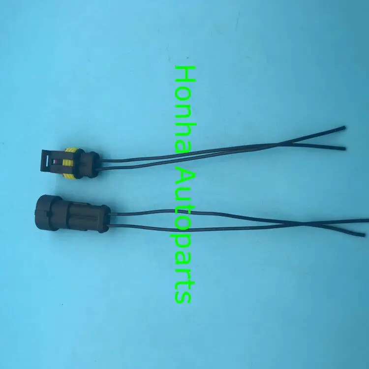 Free shipping 1PCS 282104-1 282080-1 Tyco 2 Way Pin Superseal male and female connector with 15cm 20AWG with DHL shipping charge