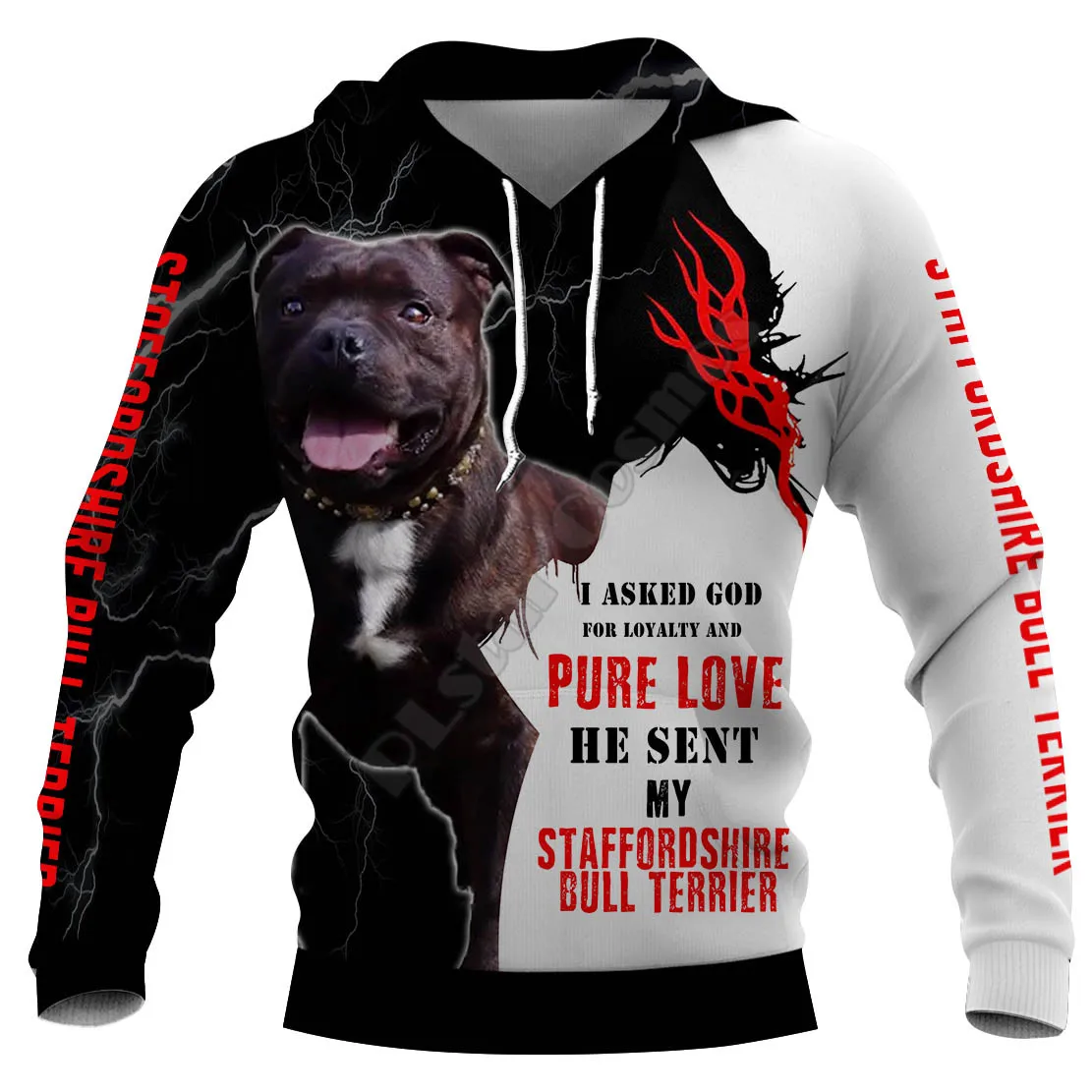 Staffordshire Bull Terrier 3D Printed Hoodies Pullover Men For Women Funny Animal Sweatshirts Fashion Cosplay Apparel Sweater 02