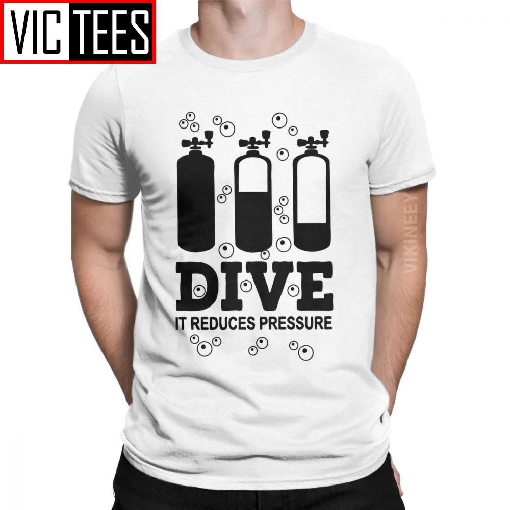 Scuba Diving T Shirt 2024 Men's Cotton Hipster Tshirt Dive Diver Sea Snorkeling Sports Clothes Oversized Streetwear