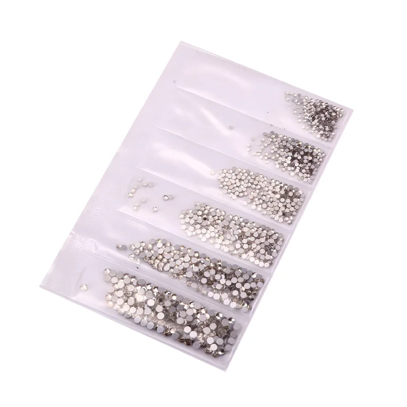 Diy Decorative Crystal Flat Back Rhinestones Loose Non Hotfix Rhinestones Mix Sizes Colorful Glass Rhinestones For Nails S034