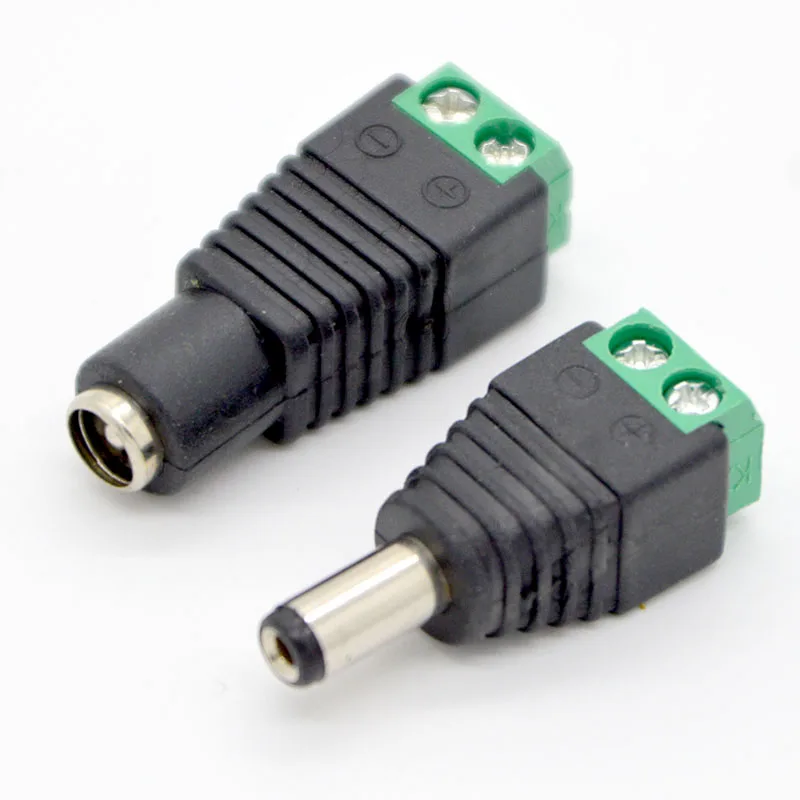 100PCS New DC Power Socket 55X21,55*25mm DC 12V Power Interface Male And Female Plug Connector Special Wholesale