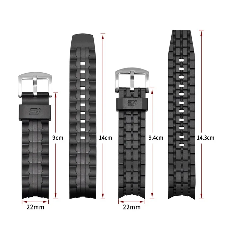 Watch Band Suit for Casio Edifice Series Watch Strap EF-550 / EF523 Rubber Resin Strap Watch