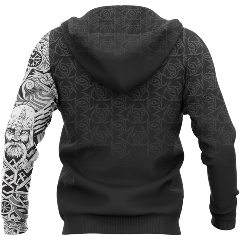 Mjolnir Odin Best Raven Tattoo 3D Printed Men hoodies Harajuku Fashion Hooded Sweatshirt Autumn Unisex hoodie sudadera hombre