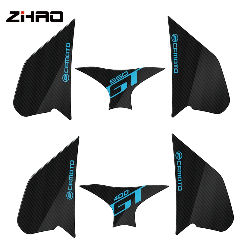 1 Set For CFMOTO 650gt 400gt 650 GT 400 GT Motorcycle Protector Anti slip Tank Pad tank Side Traction Sticker