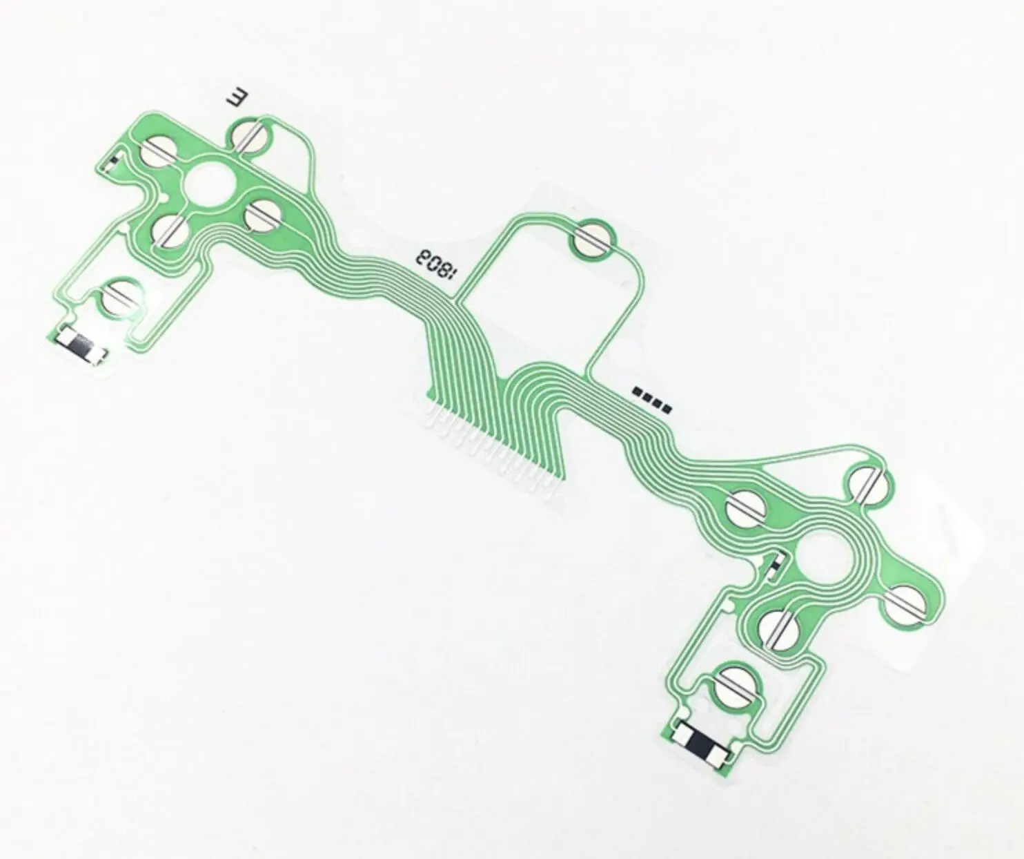 2PCS Original Green Conductive Film Keypad Flex Cable Ribbon for PS4 JDM-001 010 011 Controller Dualshock