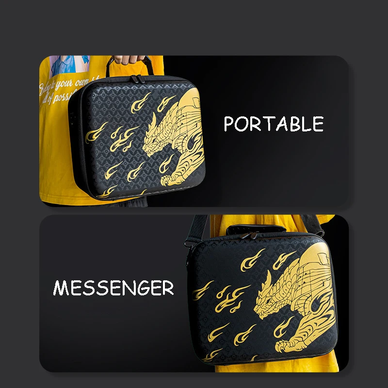 Monster Hunter RISE Storage Bag Hard Box Travel Carrying Case Thumb Grip Cap Tempered Glass Film for Nintendo Switch