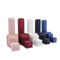 Women Jewelry Gift Box Necklace Storage Box Ring Show Stand Long Chain Organizer Jewelry Packing Bags  Jewelry Display Set Box