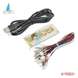 1Pcs Zero Delay Arcade USB ENCODER PC TO JOYSTICK FOR 5PIN JOYSTICK & 2.8MM BUTTON