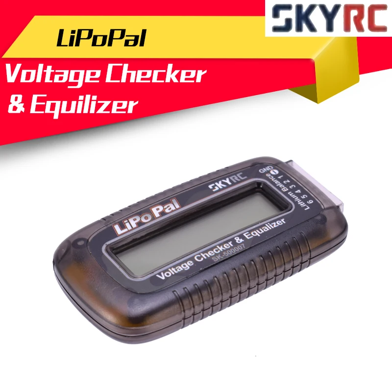 

SKYRC LiPoPal 2-6S Lipo Battery Voltage Checker Equilizer Capacity Display Voltage Indicator Self Voltage Balancer