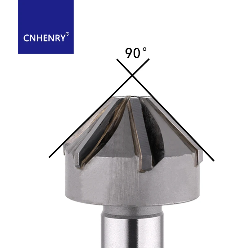 Straight Shank YG8 Alloy Chamfering Cutter 90 Degrees Chamfer End Mill Cutter Chamfering Countersink Drill Bit