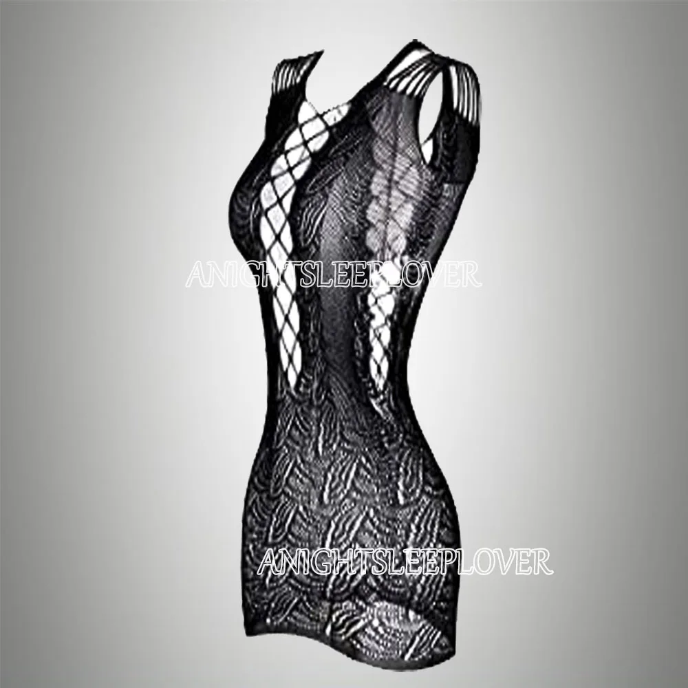 Porn Transparent Underwear Dress Baby Doll Sexi Women Lingerie Dress Fishnet Hot Vestido Sexy Erotic Night Dresses