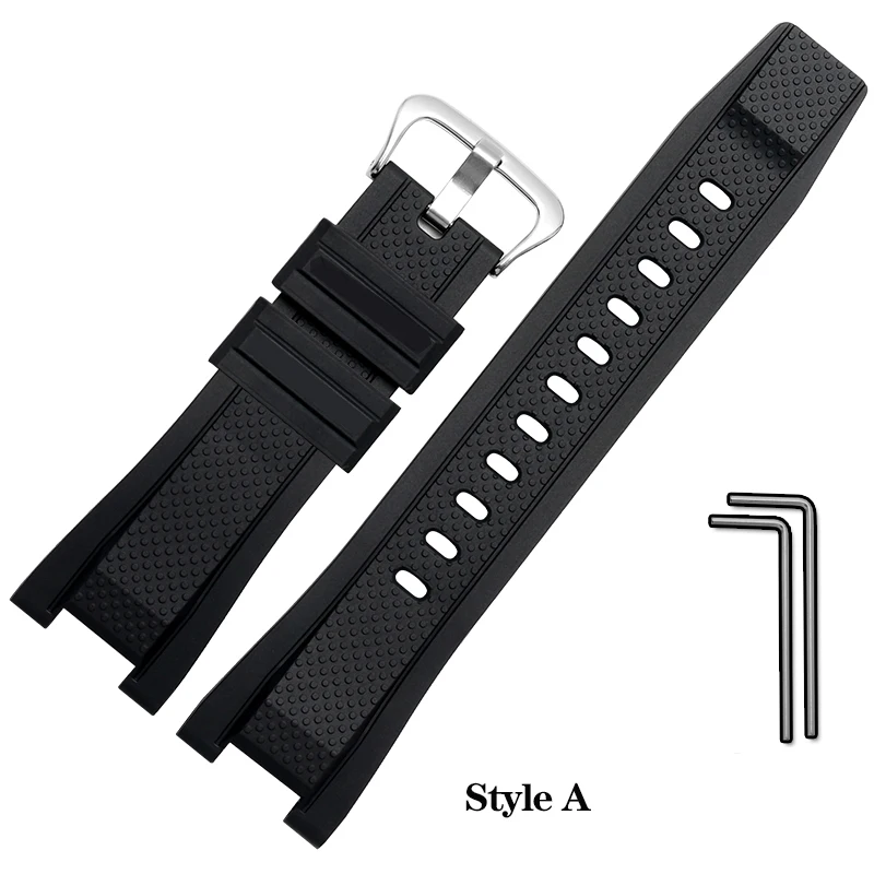 Soft Rubber Watchband Replacement for Casio G SHOCK GST-B100/S300/410/210/W110/W100/S110/S100 Silicone Band Men Strap 26*14mm