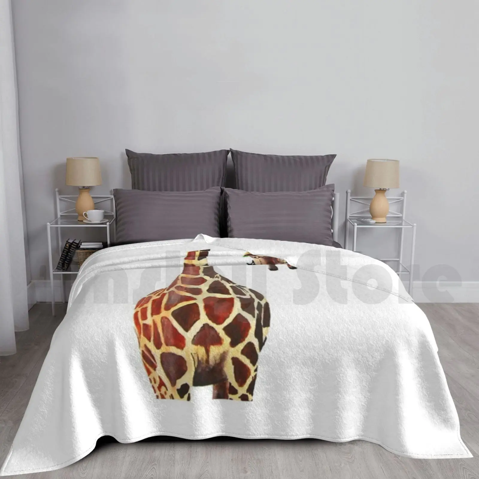 Blanket Giraffe 1185 Animals Cat Dog Elephant Lion Panda Duck Giraffe Owl Bird Wolf Bee Hen