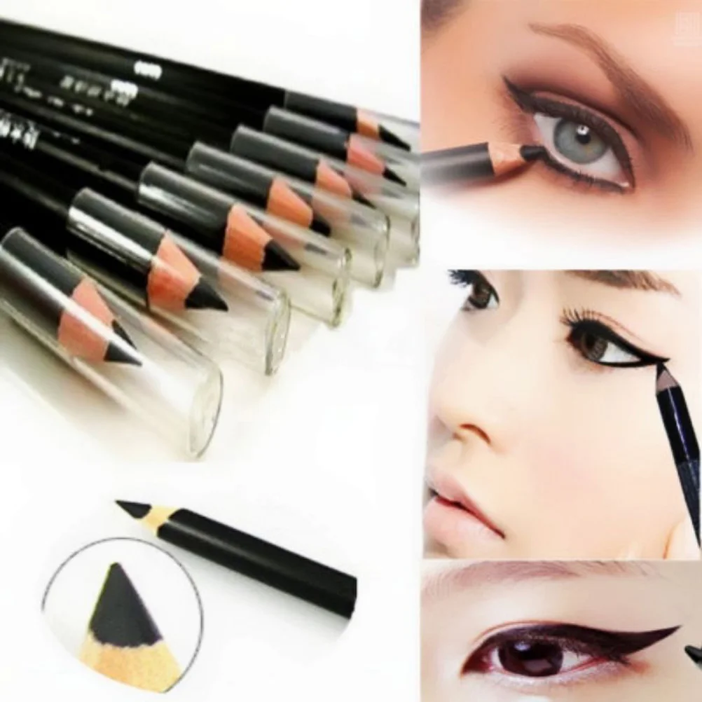 

Black Eyeliner Makeup Smooth Eyeliner Pencil Easy Wear Eyes Brightener Waterproof White Eyes Liner Pencils