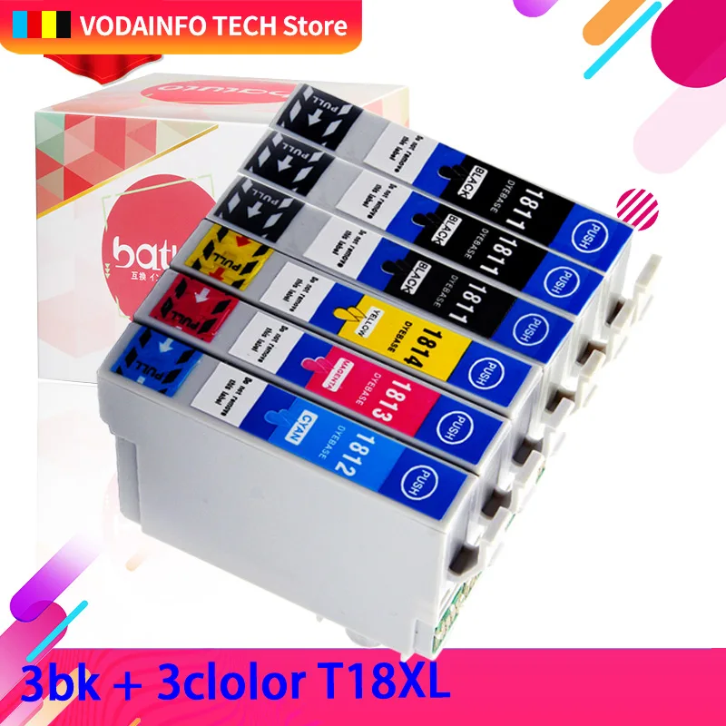 خرطوشة حبر متوافقة مع QSYRAINBOW 1811 T 1811 لطابعة Epson xp-325 xp-405 XP-405 XP-215 - XP-412 XP-315 xp XP-212