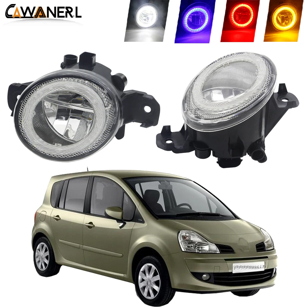 

Car Angel Eye Fog Light For Renault Modus Grand Modus 2004-2013 LED Fog Lamp Daytime Running Light DRL H11 12V