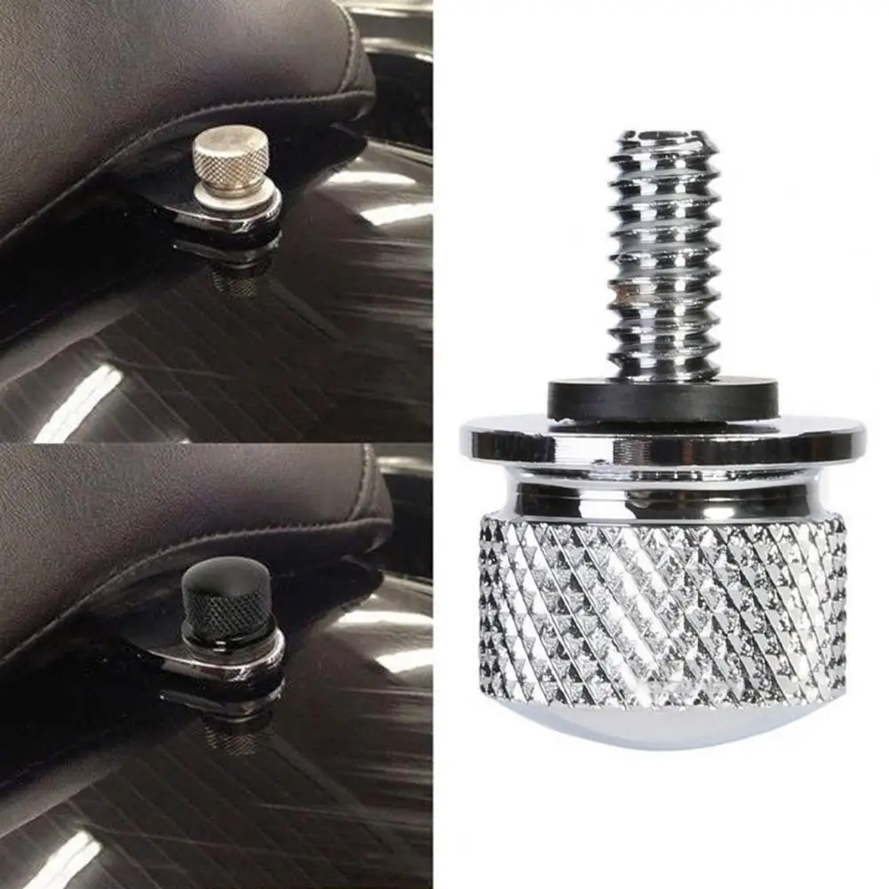 Universal Portable Stainless Steel Motorcycle Seat Bolt Tab Screw Mount Knob Cover Motorcycle Vintage Portable Metal Seat Bolt