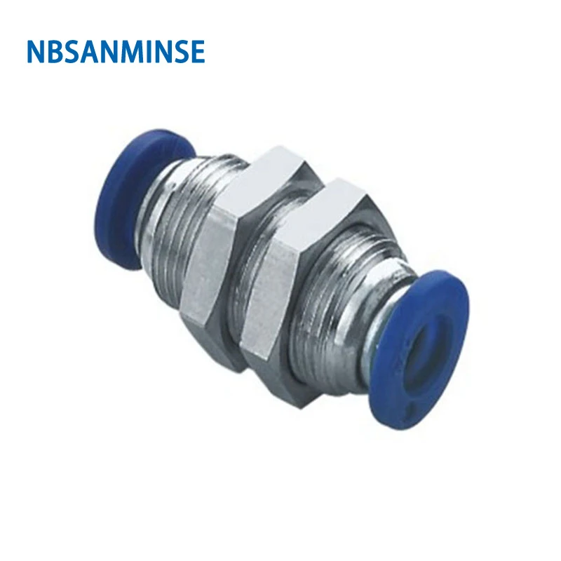 10 قطعة/الوحدة PMM الحاجز الاتحاد أنبوب المناسب تركيب خرطوم هوائي البلاستيك النحاس تركيب الهواء NBSANMINSE