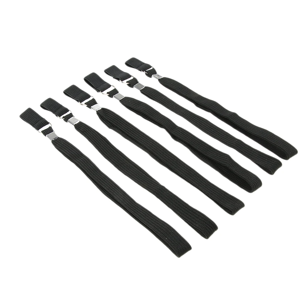 6pcs Black Wrist Straps Hand Wristband Crutch Cane Ropes for Hiking Walking Pole Sticks Accessories