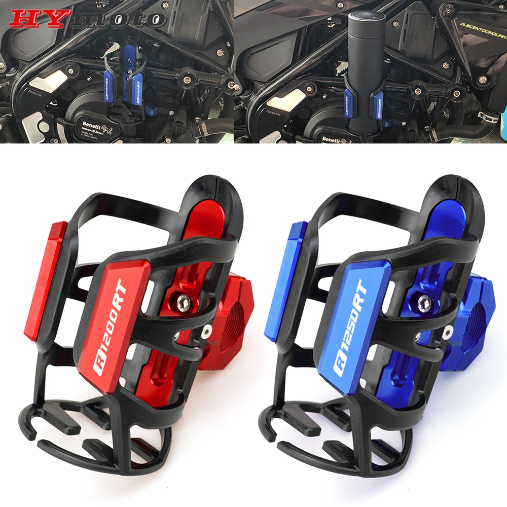 

For BMW R1250RT R1200RT R1250RS R1200RT R1200RS 2023 CNC Motorbike Beverage Water Bottle Cage Drink Cup Holder Mount Accessories