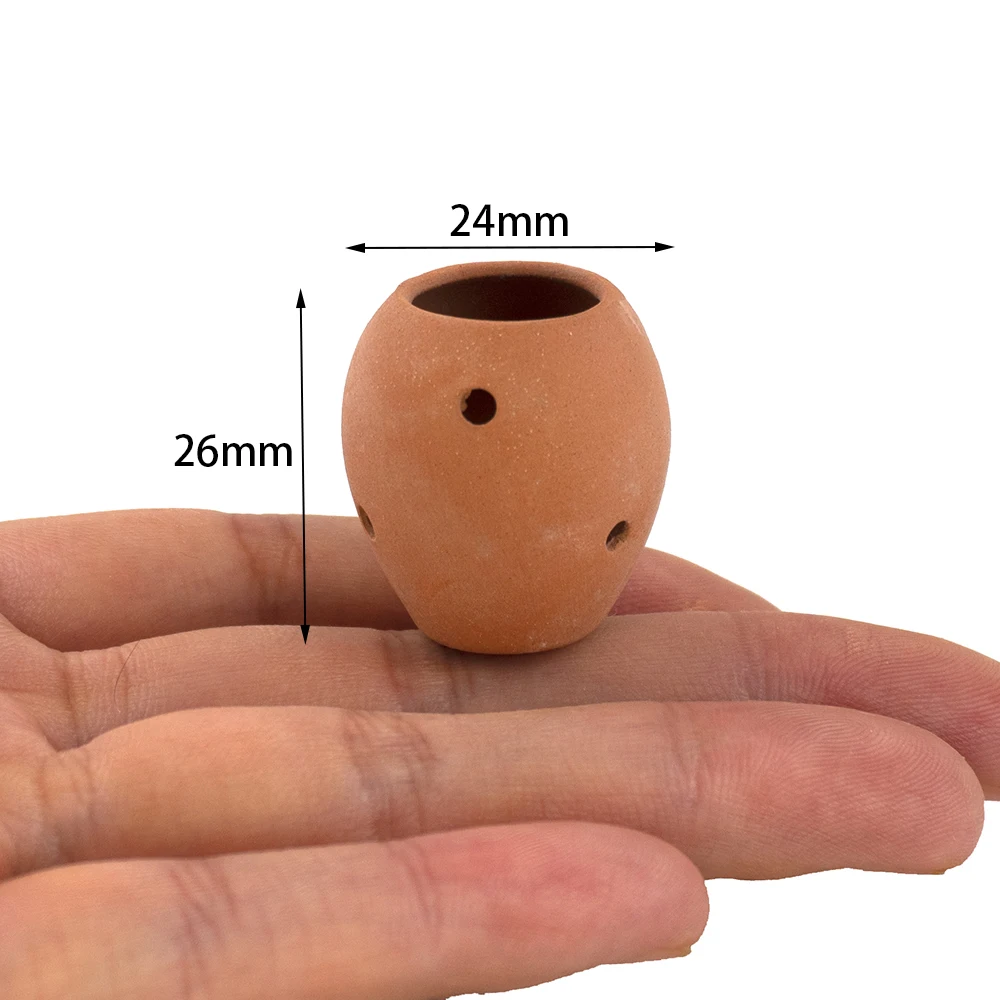 1/12 Dollhouse Miniature Accessories Mini Terracotta Vase Simulation Flower Pot Model Toys for Doll House Decoration