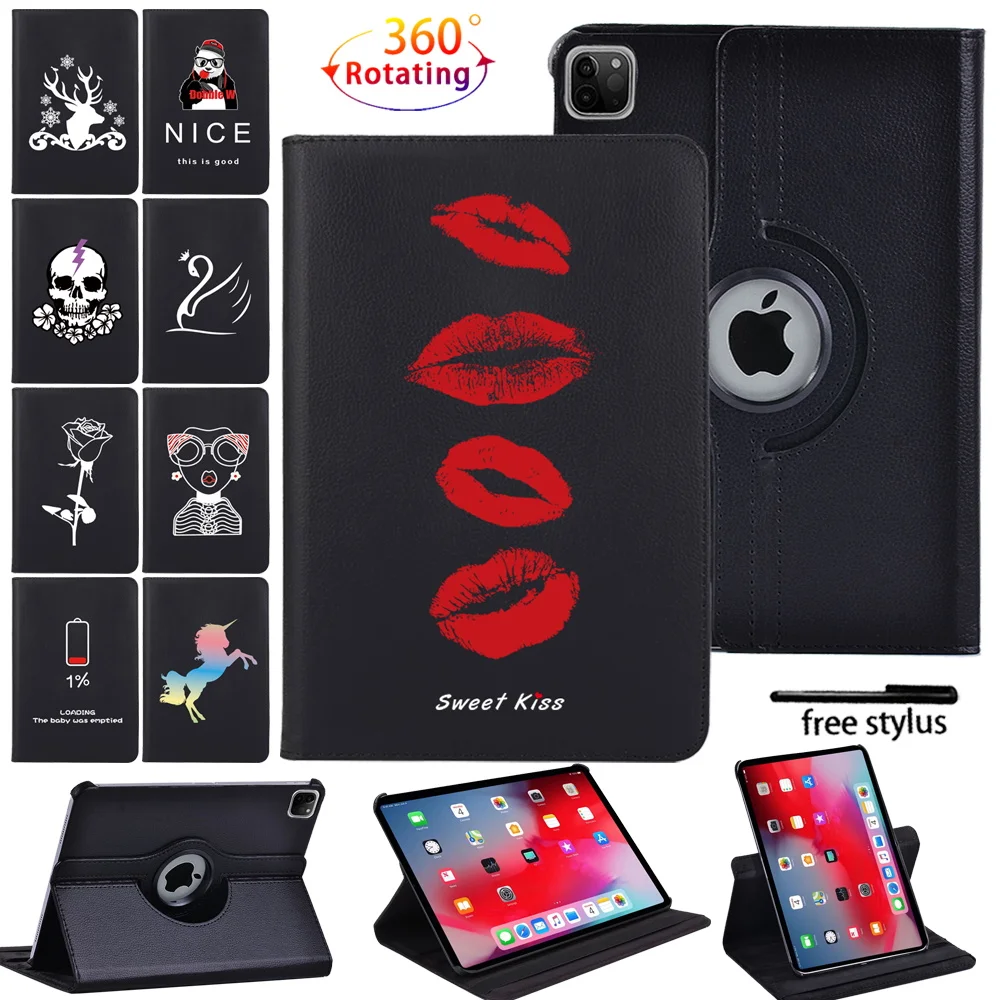 

360 Rotating Tablet Case for Apple IPad Pro (2017) 10.5" 1st/(2018) 11" 1st/(2020) 11" 2nd/(2015) 9.7" 1st Cover+ Free Stylus