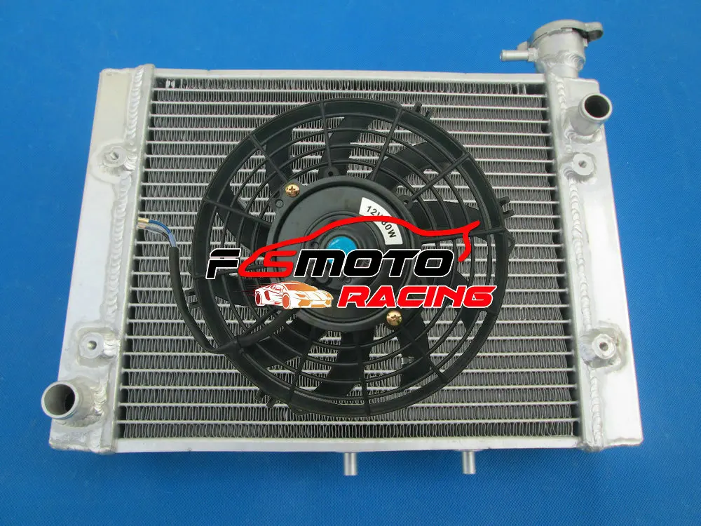 

For ATV Can-Am CanAm Outlander Max 500/650/800 EFI 2006-2014 2007 2008 2009 2010 2011 2012 2013 Aluminum Radiator + Fan
